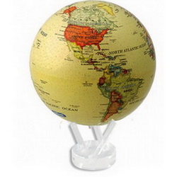 Настольная модель Земного шара - самовращийся глобус Политическая карта мира