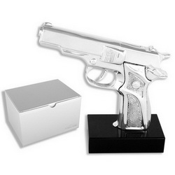 Статуэтка Пистолет, покрытие - серебро 925 пробы, Италия