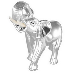 Статуэтка Слон - символ удачи, покрытие - серебро 925 пробы, Италия