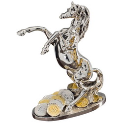 Статуэтка "Лошадь"-символ года, посеребрение, Италия