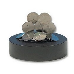 Подставка магнитная с монетами, серебристый