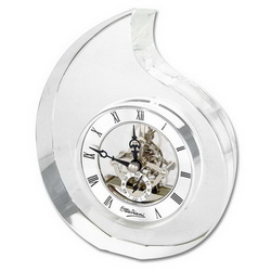 Часы настольные Капля, стекло хрустальное, в подарочной коробке,Италия