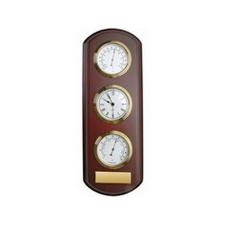 Погодная станция Капитан Немо: часы, термометр, гигрометр, коричнев