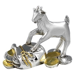 Статуэтка "Символ года", покрытие - серебро, Италия, цвет серебристый