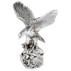 Статуэтка Орел - символ власти, покрытие-серебро, Италия, серебристы