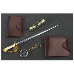 Набор Бриг: портмоне, ключница, нож для бумаг, песочные часы, брелок