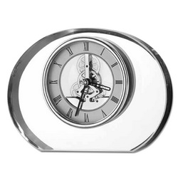 Часы настольные Cristallo, h13,5 см, хрустальное стекло, в подарочной коробке, Италия, цвет прозрачный