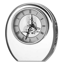Часы настольные Cristallo, h15,5 см, хрустальное стекло, в подарочной коробке, Италия, цвет прозрачный