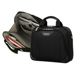 Дорожная сумка "Wenger" с отделением для ноутбука, плечевым ремнем, сверхпрочными молниями, удобным ремнем для крепления сумки на чемодан, карманами для мобильного телефона и мелочей, съемной ключницей, полиэстер, цвет черный