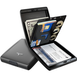 Кошелек TRU VIRTU BELUGA, с отделениями для кредитных карт, мелочи, купюр. Защищает карты от размагничивания и сканирования данных, анодированный алюминий