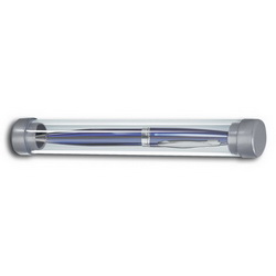 Футляр-тубус для 1-ой ручки прозрачно/серый