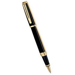 Ручка Waterman Exception Night & day Gold GT роллер,(корпус-лак, отделка-позолота 23К), черный