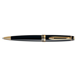 Ручка Waterman Expert 3 Black Laque GT, шариковая (корпус - лак, отделка-позолота), цвет черный
