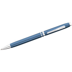 Ручка Cross Advantage Blue Laquer шариковая с конвертером для механического карандаша, ( корпус латунь/лак, отделка-хром), цвет синий