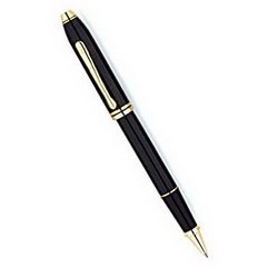Ручка CROSS Townsend Black GT роллер, черный