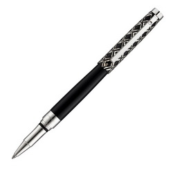 Ручка роллер "Toledo" с элементами ручной венской гравировки, серебро,лак, Германия
