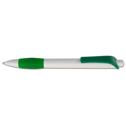 Ручка Висла шариковая с цветными деталями, цвет зеленый