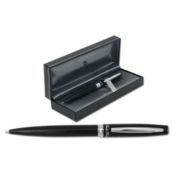 Ручка шариковая Flavio Ferrucci Prestigio в подарочной коробке, цвет черный