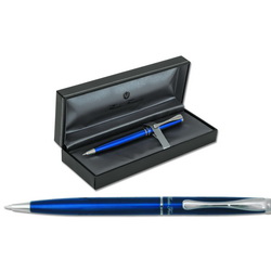 Ручка шариковая Flavio Ferrucci Sindaco в подарочной коробке, цвет синий