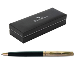 Ручка шариковая Flavio Ferrucci Sindaco в подарочной коробке, отделка-позолота, цвет черный