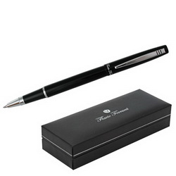 Ручка роллер Flavio Ferrucci Cardinale в подарочной коробке, цвет черный
