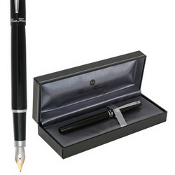 Ручка перьевая Flavio Ferrucci Cardinale в подарочной коробке, цвет черный