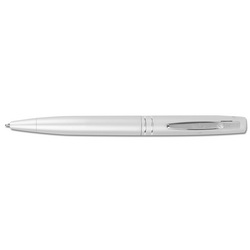 Ручка Лейден шариковая, металл, цвет серебристый