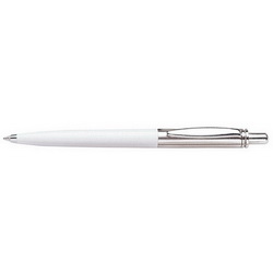 Ручка Вега шариковая, металл, пластик, белый