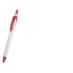 Ручка Каприз шариковая, бело - красный