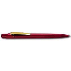 Ручка Mir с металлическим золотистым клипом, бордовый, Италия