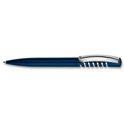 Ручка шариковая New spring metallic, металл. клип, Германия, синий