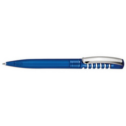 Ручка шариковая New spring clear, металл. клип, Германия, синий
