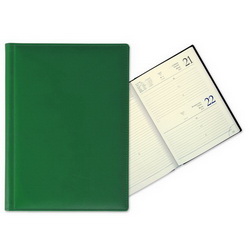 Ежедневник датированный ТОП (352 стр.), тонированная бумага, золоченый срез, зеленый