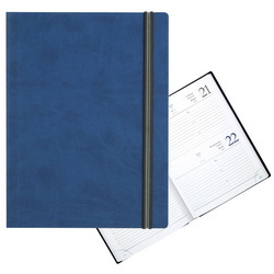 Ежедневник датированный с резинкой БАГАМЫ (352 стр.), синий