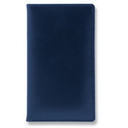 Телефонная книга Siena (128 стр.), серебряный обрез, кожа, темно-синий