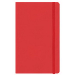 Ежедневник-органайзер недатированный Portobello NOVARA (240 cтр.), тонированный блок без линовки, кармашек для записок, рециклированная кожа, полумягкая обложка, цвет красный