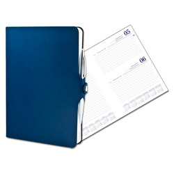 Ежедневник датир. Colorado (360 cтр.) с держателем для ручки, Турция, цвет синий