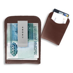 Футляр для визитных и кредитных карточек CROSS коричневый