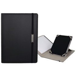 Папка для документов на резинке с блокнотом и креплением для iPad, кожзам