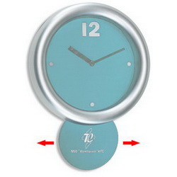 Часы Маятник (б/батареек), голубой
