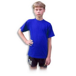 Футболка детская XS 100% хлопок, плотность 155 г/кв. м, синий