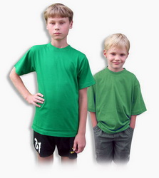 Футболка детская XXXS 100% хлопок, плотность 155 г/кв. м, зеленый