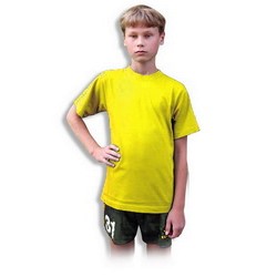 Футболка детская XS 100% хлопок, плотность 155 г/кв. м, желтый