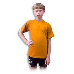 Футболка детская XS 100% хлопок, плотность 155 г/кв. м, оранжевый