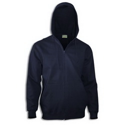 Куртка-толстовка на молнии с капюшоном S 80% хлопок, 20% полиэстер, плотность 280 г/кв.м, цвет темно-синий