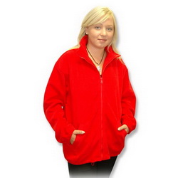 Куртка из флиса S 100% полиэстер, плотность 260 г/кв. м, красный