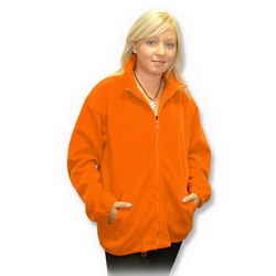 Куртка из флиса M 100% полиэстер, плотность 260 г/кв. м, оранжевый