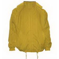 Куртка-ветровка L с чехлом, на подкладке ( сетка), 100% нейлон желтый