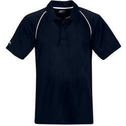 Рубашка-поло XXL с рукавами реглан, 100% полиэстер Cool Fit, плотность 140 г/кв.м, цвет темно-синий