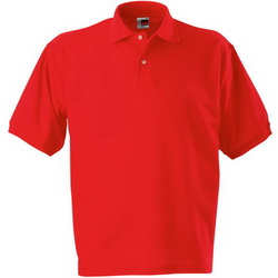 Рубашка-поло детская рост 104 см, 4 года, 100% чесаный хлопок, плотность 180 г/кв.м, цвет красный